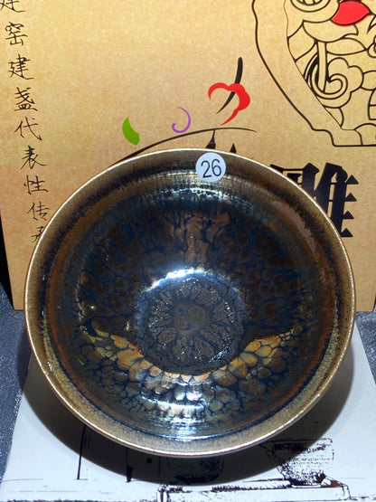 [Claire]Flower Carving Oil Drops/Non-heritage Inheritor/The First People of Rainbow Glaze| JiGuoping10-9