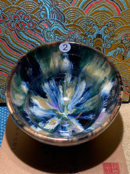 [No.1 Tea Cup]Wood fired landscape founder/ First person pinched pottery | Master Xie Aihua 12-6