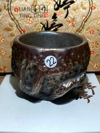 [No.1teacup]Jianzhan/The youngest ceramic master in Fujian Province, the first person to burn ashes/ Master Liantingting 1-25