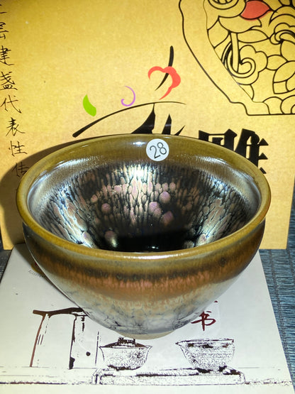 [Claire]Flower Carving Oil Drops/Non-heritage Inheritor/The First People of Rainbow Glaze| JiGuoping9-15