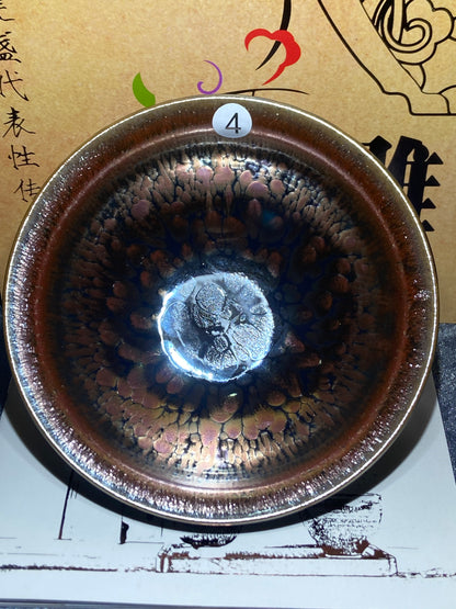 [Claire]Flower Carving Oil Drops/Non-heritage Inheritor/The First People of Rainbow Glaze| JiGuoping10-9