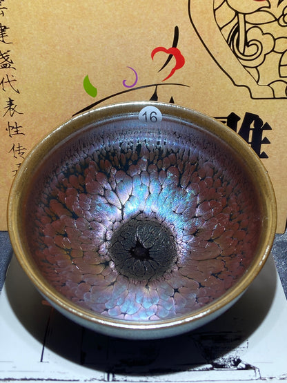 [Claire]Flower Carving Oil Drops/Non-heritage Inheritor/The First People of Rainbow Glaze| JiGuoping10-9