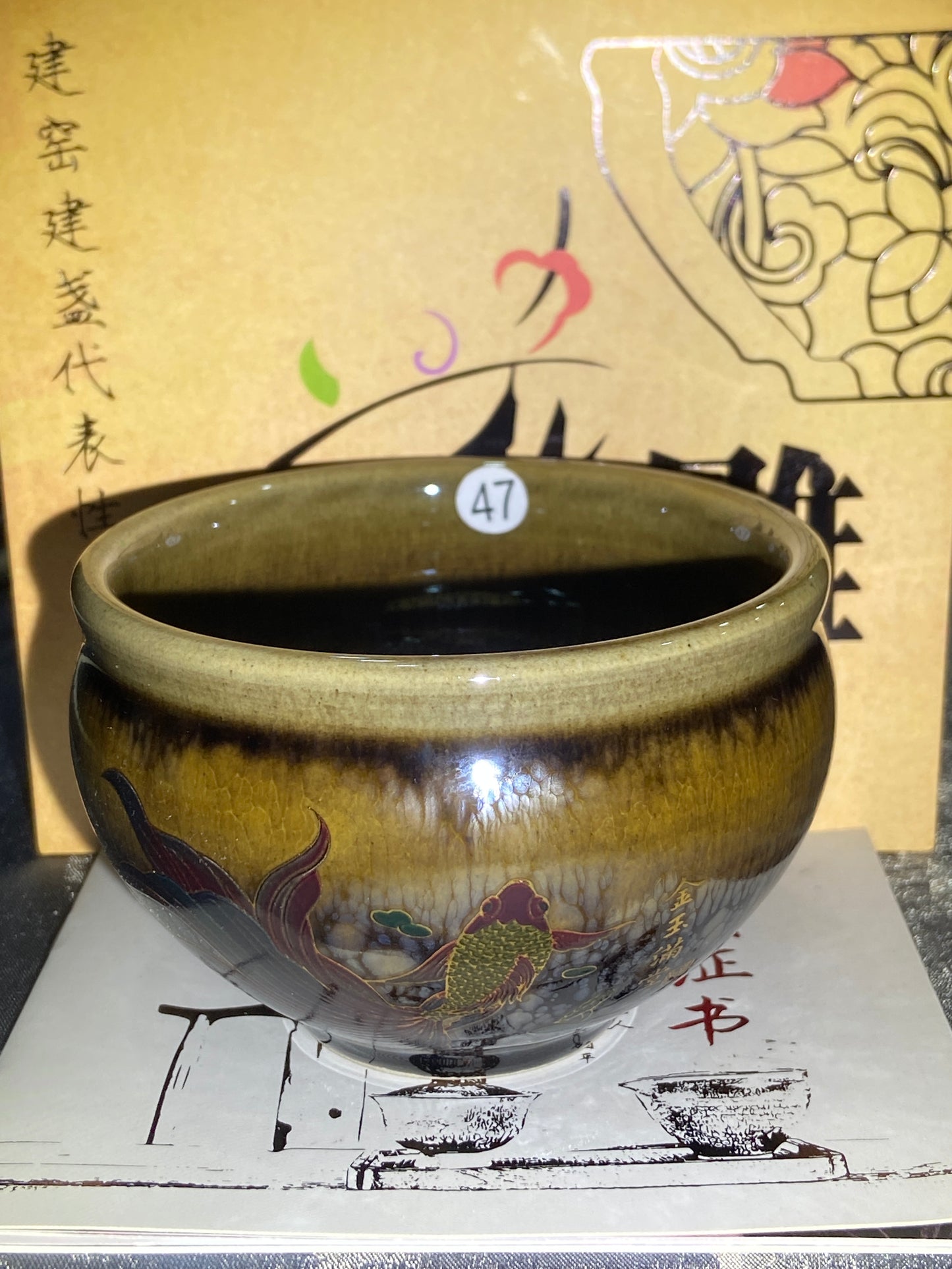 [Claire]Flower Carving Oil Drops/Non-heritage Inheritor/The First People of Rainbow Glaze| JiGuoping10-9