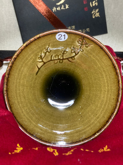 [No.1 teacup]Jianzhan/Senior craft artist, the first student of Huangmeijin/ Master Ye shiming 2-21