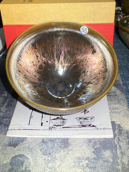 [Claire]Flower Carving Oil Droplet/Non-heritage Inheritor/The First People of Rainbow Glaze| Master JiGuoping 9-1
