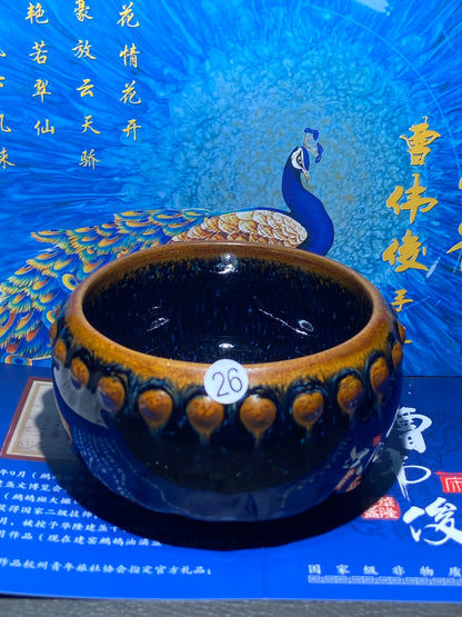 [Claire Pick]Senior Craft Artist/ National Junior Technologist/ Founder of Gold Silk Blue Peacock Glaze| Master Caoweijun 8-22