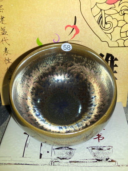 [Claire]Flower Carving Oil Drops/Non-heritage Inheritor/The First People of Rainbow Glaze| JiGuoping9-15