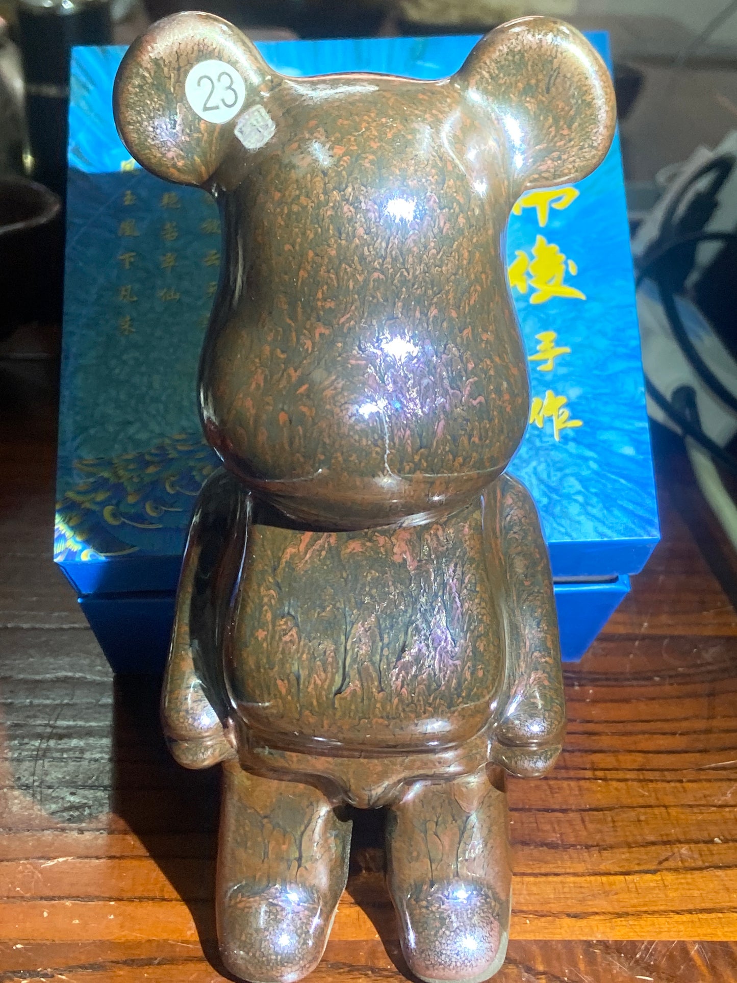[No.1 teacup]Senior Craft Artist/ National Junior Technologist/ Founder of Gold Silk Blue Peacock Glaze| Master Caoweijun 2-24
