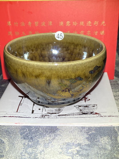 [Claire]Flower Carving Oil Droplet/Non-heritage Inheritor/The First People of Rainbow Glaze| Master JiGuoping 9-1