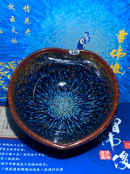[Claire Pick]Senior Craft Artist/ National Junior Technologist/ Founder of Gold Silk Blue Peacock Glaze| Master Caoweijun 8-22