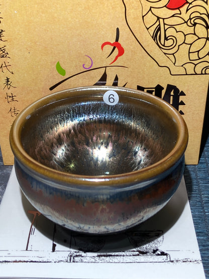 [Claire]Flower Carving Oil Drops/Non-heritage Inheritor/The First People of Rainbow Glaze| JiGuoping9-15