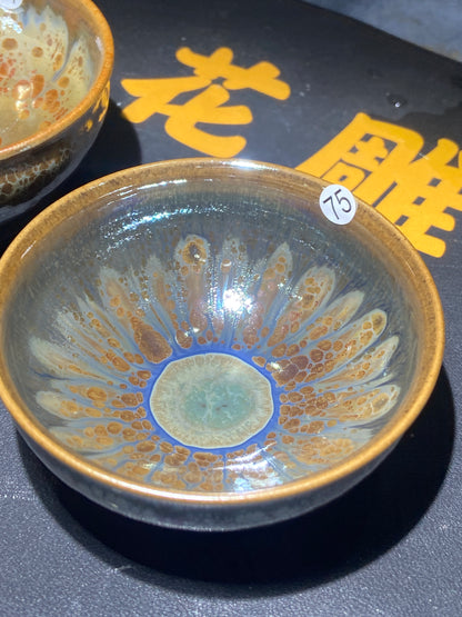 [Claire]Flower Carving Oil Drops/Non-heritage Inheritor/The First People of Rainbow Glaze| JiGuoping8-17