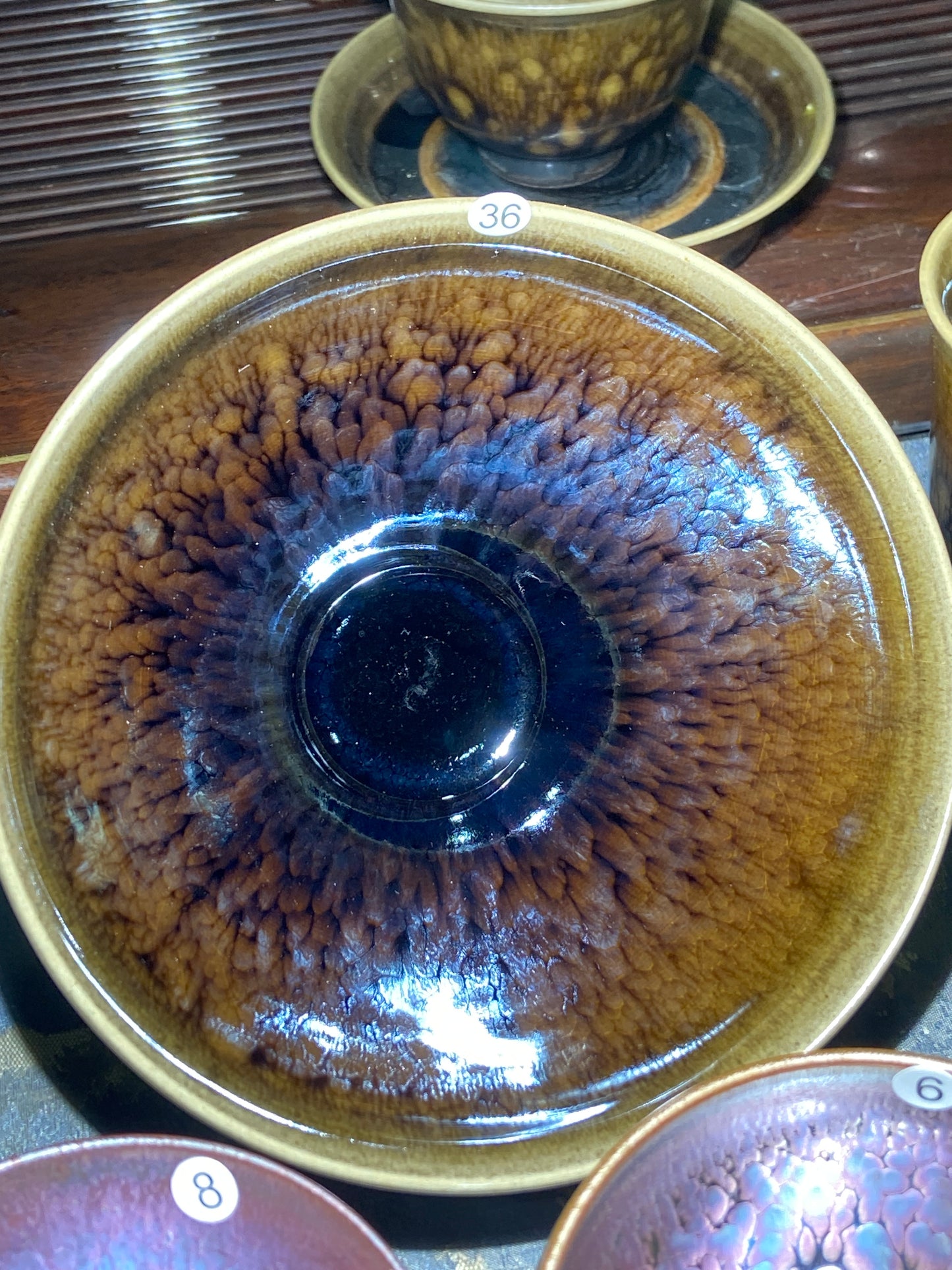 [Claire]Flower Carving Oil Droplet/Non-heritage Inheritor/The First People of Rainbow Glaze| Master JiGuoping 9-1