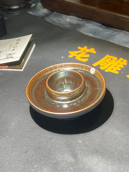 [Claire]Flower Carving Oil Drops/Non-heritage Inheritor/The First People of Rainbow Glaze| JiGuoping8-17