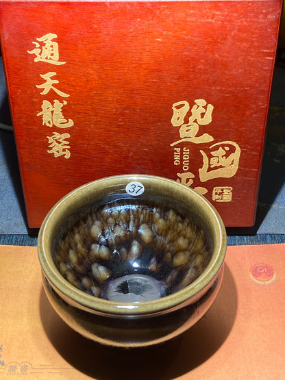 [Claire]Flower Carving Oil Drops/Non-heritage Inheritor/The First People of Rainbow Glaze| JiGuoping8-17