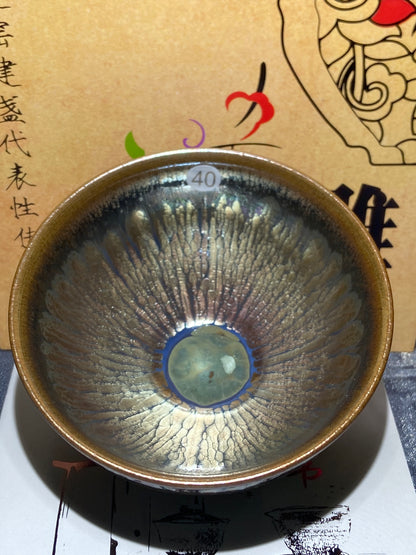 [Claire]Flower Carving Oil Drops/Non-heritage Inheritor/The First People of Rainbow Glaze| JiGuoping10-9