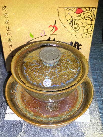 [Claire]Flower Carving Oil Drops/Non-heritage Inheritor/The First People of Rainbow Glaze| JiGuoping9-15