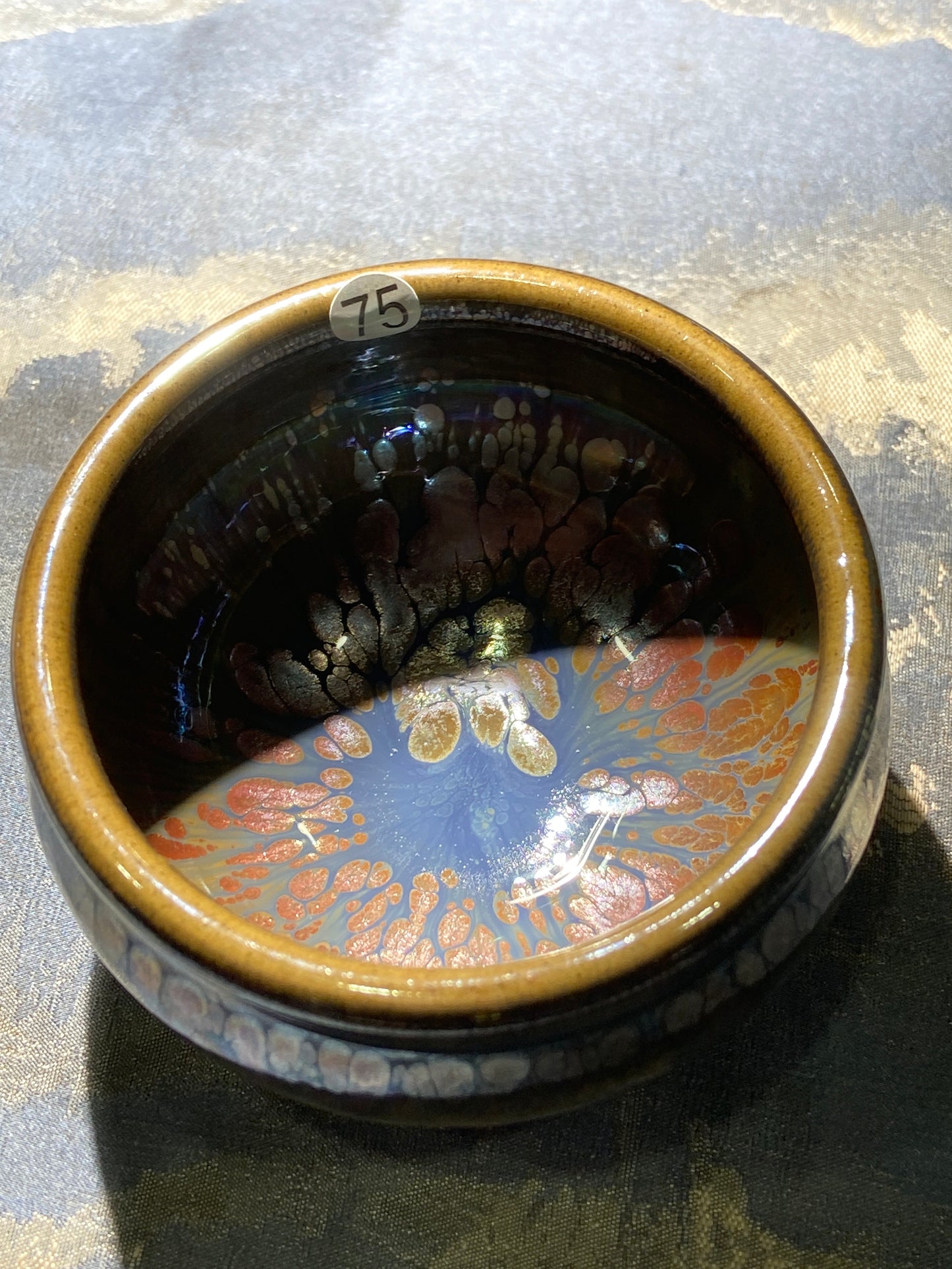 [Claire]Flower Carving Oil Droplet/Non-heritage Inheritor/The First People of Rainbow Glaze| Master JiGuoping 9-1