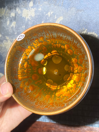 [Tiki]Flower Carving Oil Drops/Non-heritage Inheritor/The First People of Rainbow Glaze| JiGuoping11-13