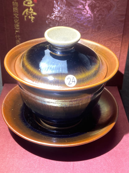 [No.1 teacup]Jianzhan/National first-class technician, representative inheritors of intangible cultural heritage/ Master Zhouyunlong 1-6