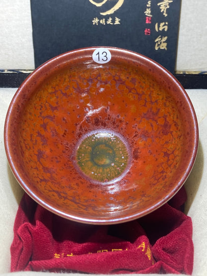 [No.1 teacup]Jianzhan/Senior craft artist, the first student of Huangmeijin/ Master Ye Shiming 12-19