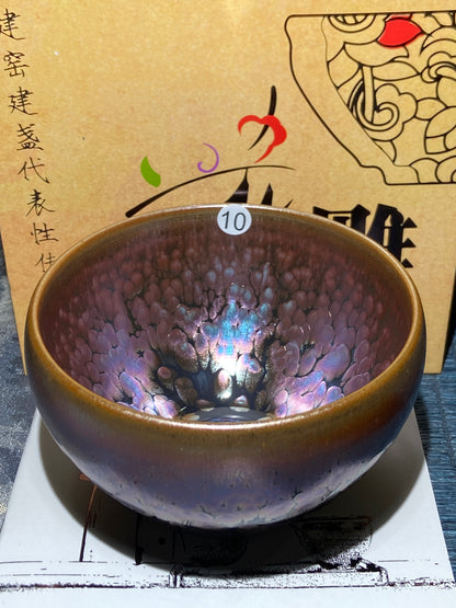 [Claire]Flower Carving Oil Drops/Non-heritage Inheritor/The First People of Rainbow Glaze| JiGuoping9-15