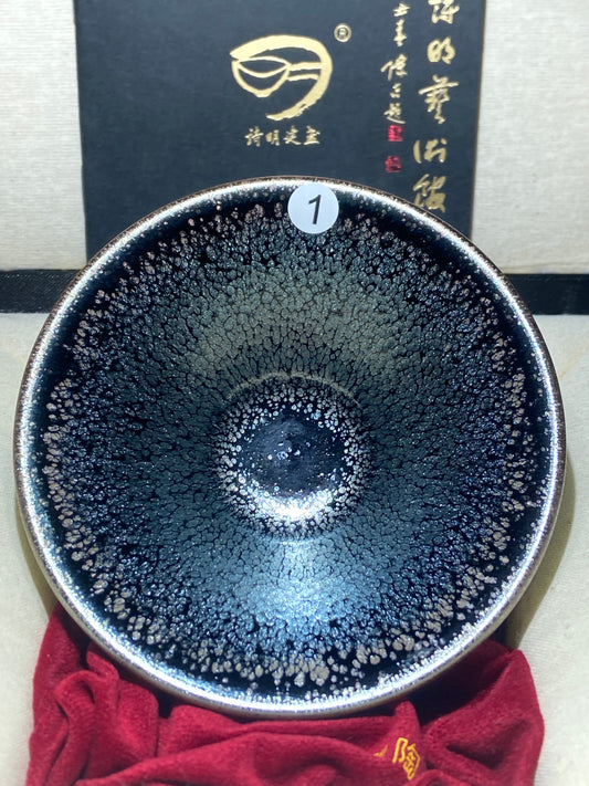 [No.1 teacup]Jianzhan/Senior craft artist, the first student of Huangmeijin/ Master Ye Shiming 12-19