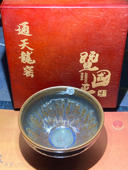 [Claire]Flower Carving Oil Drops/Non-heritage Inheritor/The First People of Rainbow Glaze| JiGuoping8-17