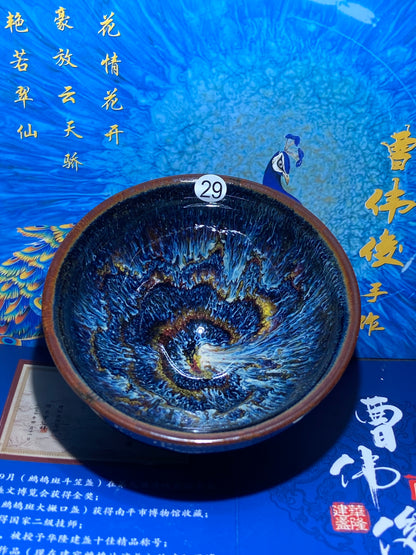 [Claire Pick]Senior Craft Artist/ National Junior Technologist/ Founder of Gold Silk Blue Peacock Glaze| Master Caoweijun 8-22