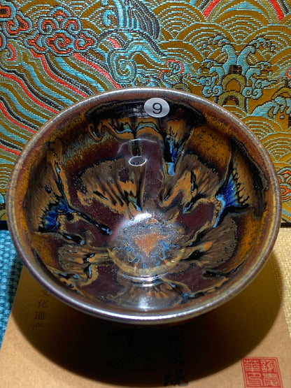 [No.1 Tea Cup]Wood fired landscape founder/ First person pinched pottery | Master Xie Aihua 12-6