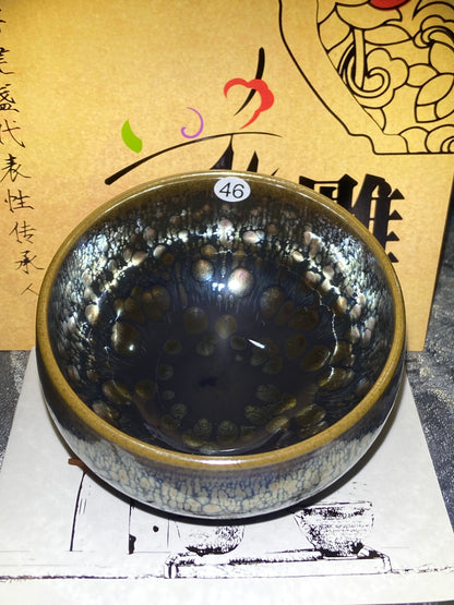 [Claire]Flower Carving Oil Drops/Non-heritage Inheritor/The First People of Rainbow Glaze| JiGuoping10-9