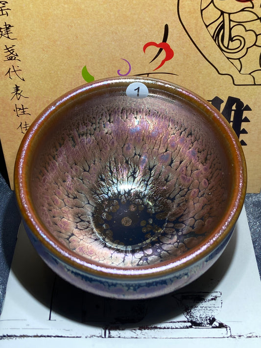 [Claire]Flower Carving Oil Drops/Non-heritage Inheritor/The First People of Rainbow Glaze| JiGuoping10-9
