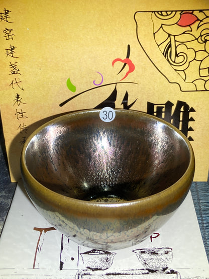 [Claire]Flower Carving Oil Drops/Non-heritage Inheritor/The First People of Rainbow Glaze| JiGuoping9-15