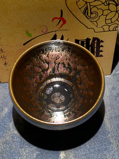 [Tiki]Flower Carving Oil Drops/Non-heritage Inheritor/The First People of Rainbow Glaze| JiGuoping11-13
