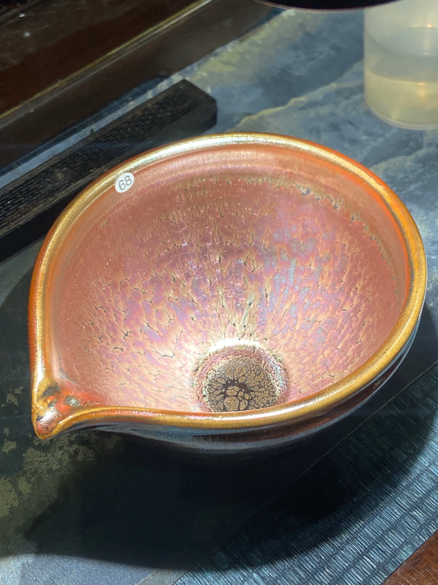 [Claire]Flower Carving Oil Drops/Non-heritage Inheritor/The First People of Rainbow Glaze| JiGuoping9-15