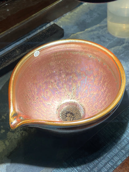 [Claire]Flower Carving Oil Drops/Non-heritage Inheritor/The First People of Rainbow Glaze| JiGuoping9-15