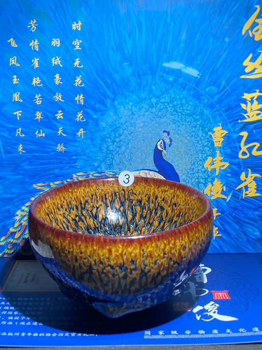 [Claire Pick]Senior Craft Artist/ National Junior Technologist/ Founder of Gold Silk Blue Peacock Glaze| Master Caoweijun 8-22