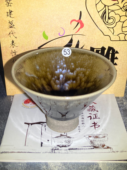 [Claire]Flower Carving Oil Drops/Non-heritage Inheritor/The First People of Rainbow Glaze| JiGuoping10-9