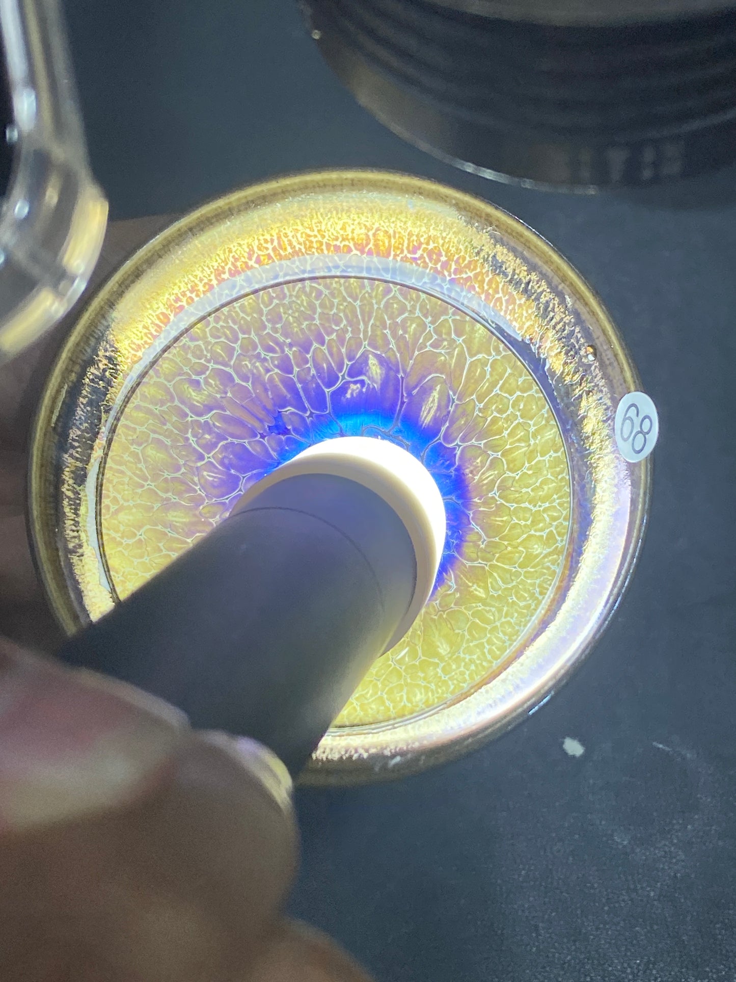 [Claire]Flower Carving Oil Drops/Non-heritage Inheritor/The First People of Rainbow Glaze| JiGuoping8-17