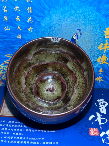 [Claire Pick]Senior Craft Artist/ National Junior Technologist/ Founder of Gold Silk Blue Peacock Glaze| Master Caoweijun 8-22