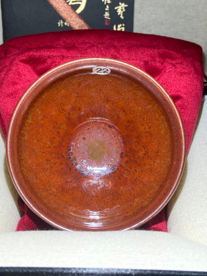 [No.1 teacup]Jianzhan/Senior craft artist, the first student of Huangmeijin/ Master Ye shiming 1-22