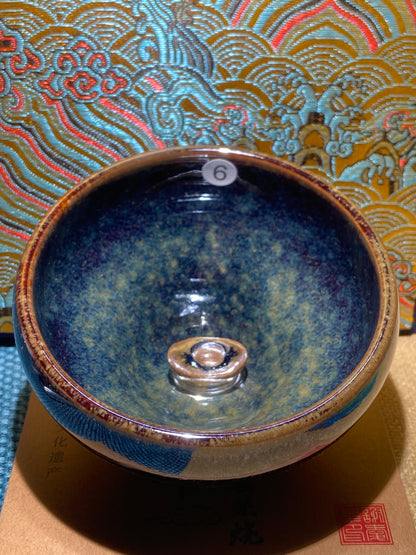 [No.1 Tea Cup]Wood fired landscape founder/ First person pinched pottery | Master Xie Aihua 12-6