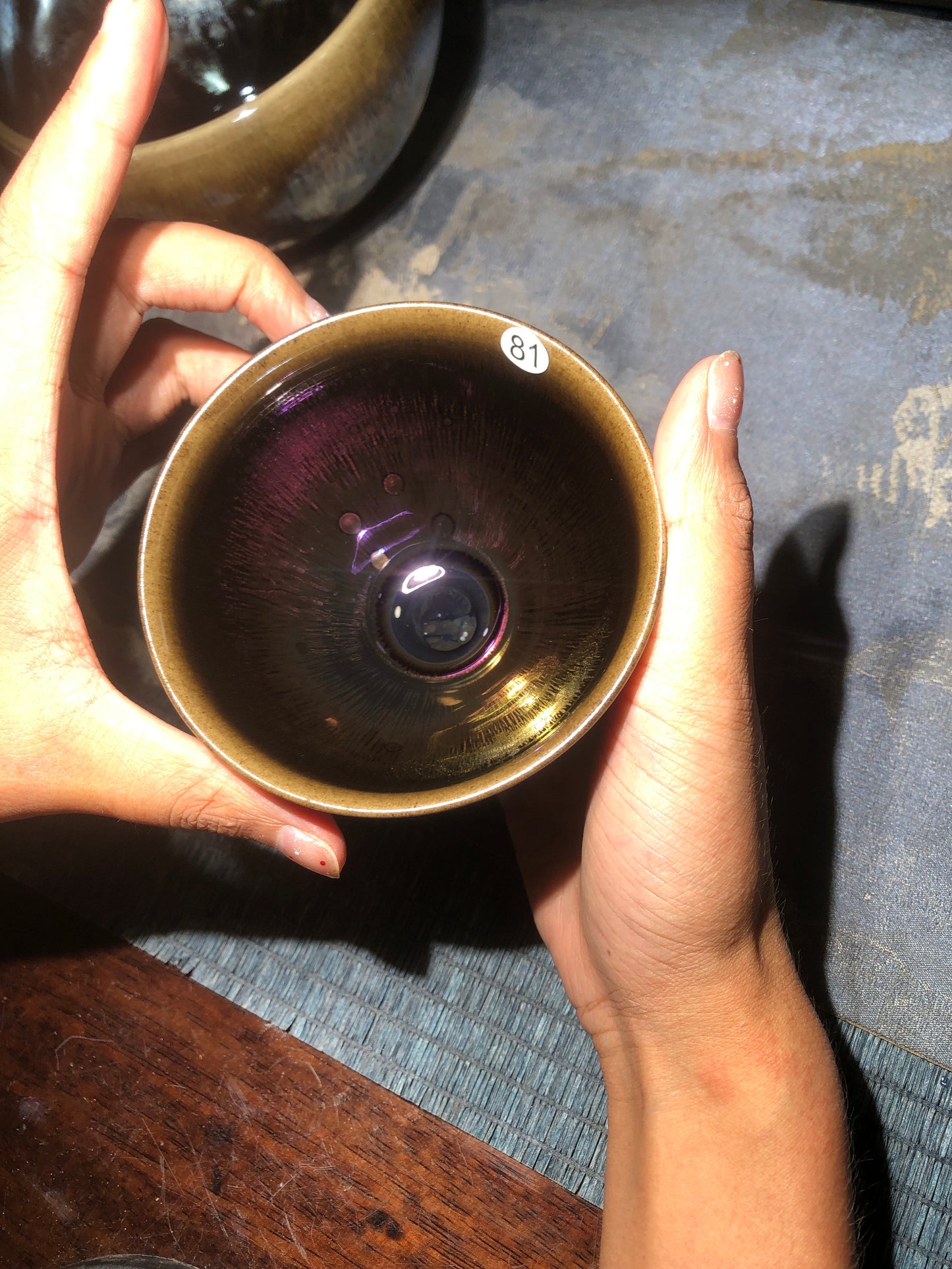 [Claire]Flower Carving Oil Droplet/Non-heritage Inheritor/The First People of Rainbow Glaze| Master JiGuoping 9-1