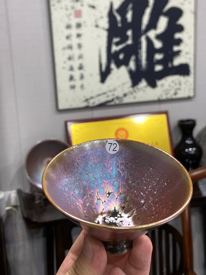 [Claire]Flower Carving Oil Droplet/Non-heritage Inheritor/The First People of Rainbow Glaze| Master JiGuoping 9-1