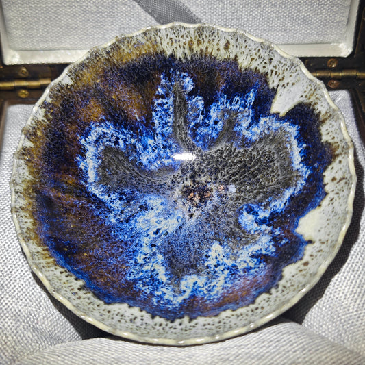master ding wei lu Himalayan glaze Flat Mouth cup